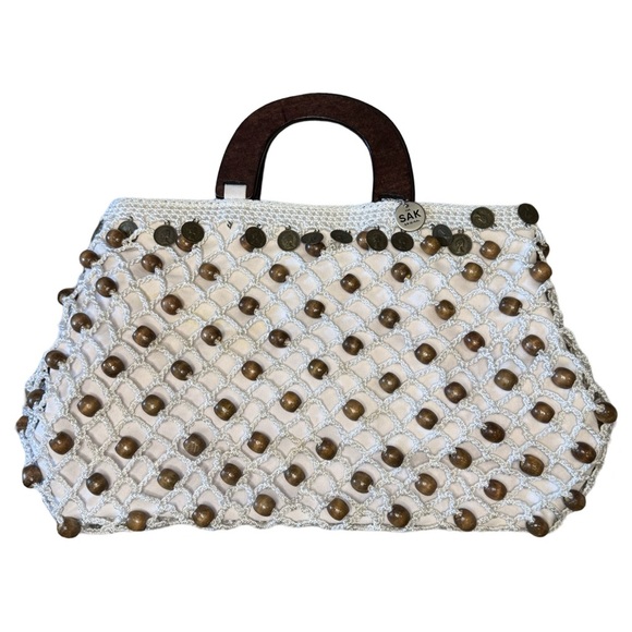 The Sak White and Brown Handbag - Picture 1 of 8